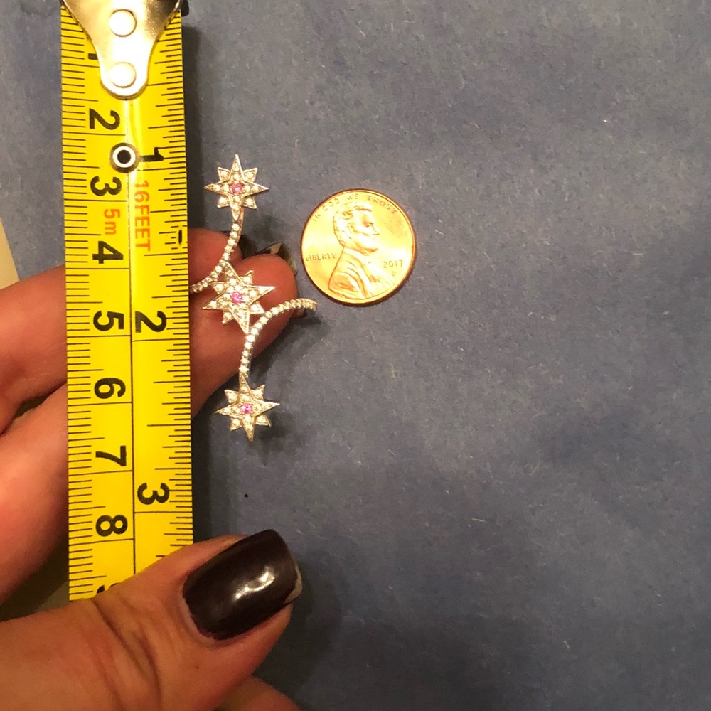 MEGA๐ตCz silver ring-5๐ 2 left - Picture 4 of 9